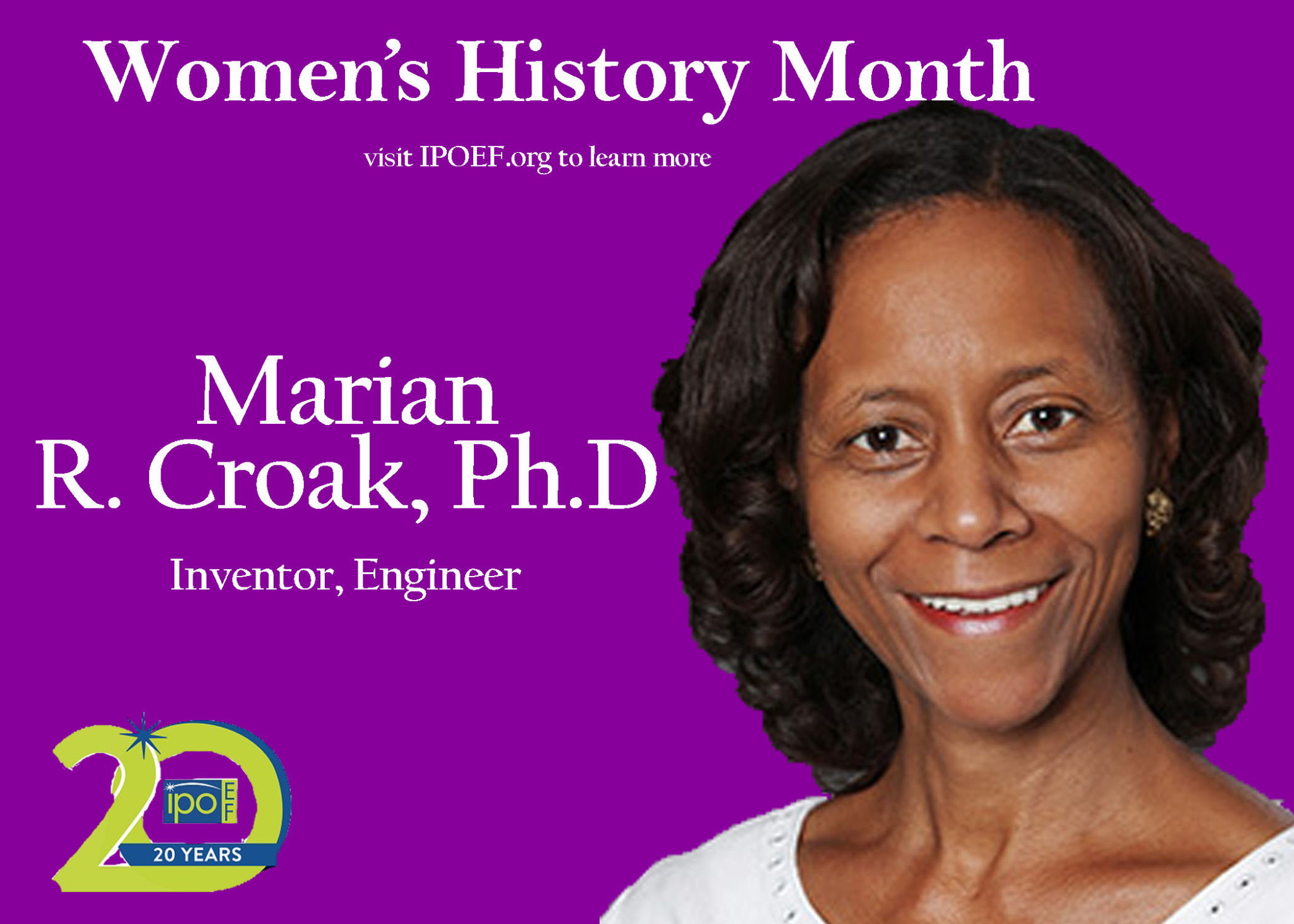 Marian R. Croak, Ph.D IPO Education Foundation